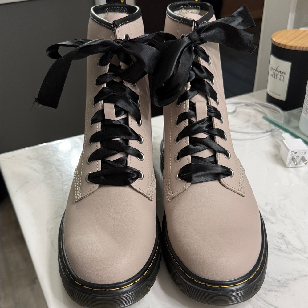 Dr. Martens Zavala Combat Boots -Taupe